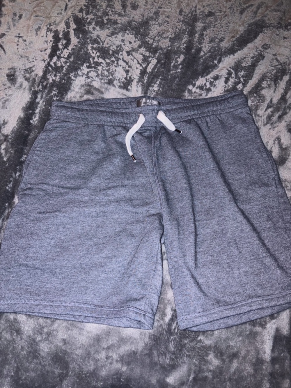 Primark Men's Heather Gray Athletic Drawstring Shorts
